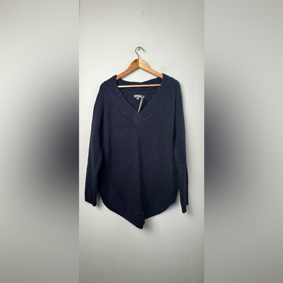 NWT Stitch Fix Market & Spruce Wool Blend Greyson Textured V-Neck Pullover XL - Picture 2 of 12